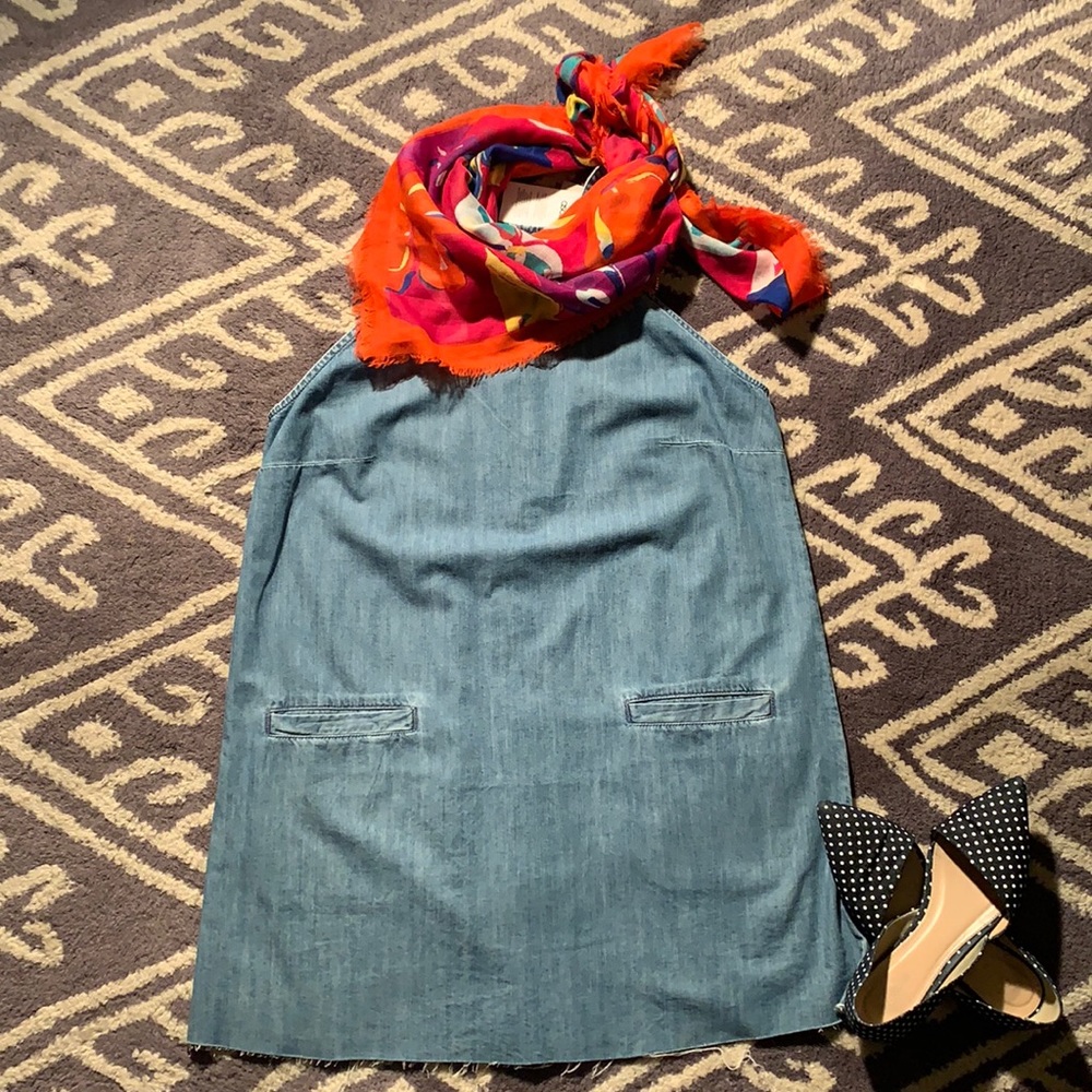 ASOS Denim Slip Dress